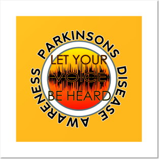 LET YOUR VOICE BE HEARD Parkinsons Disease Posters and Art